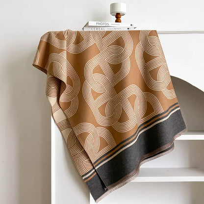 Reversible Link Raw Hem Scarf - Detail View 5