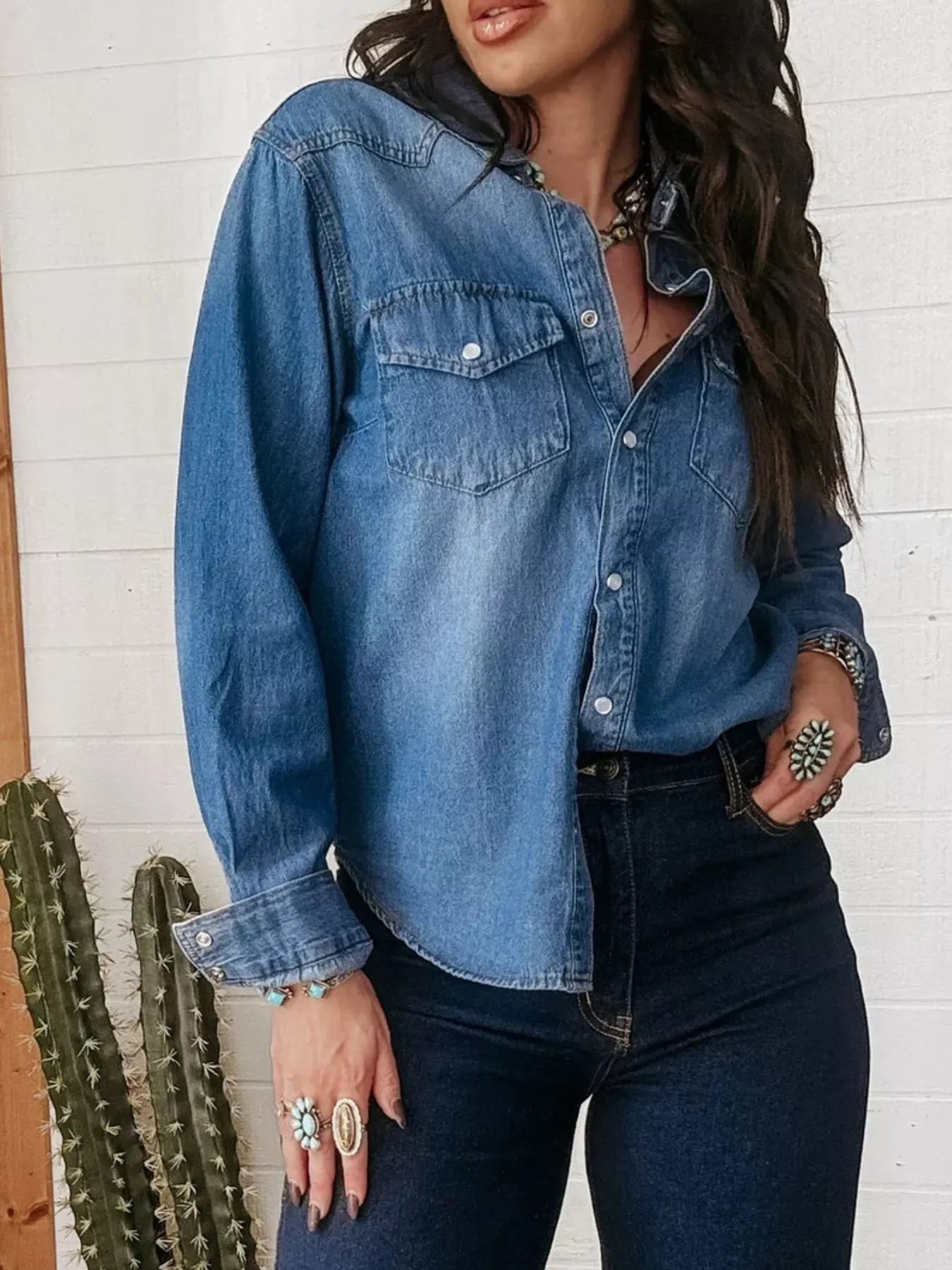 Button Down Denim Shirt