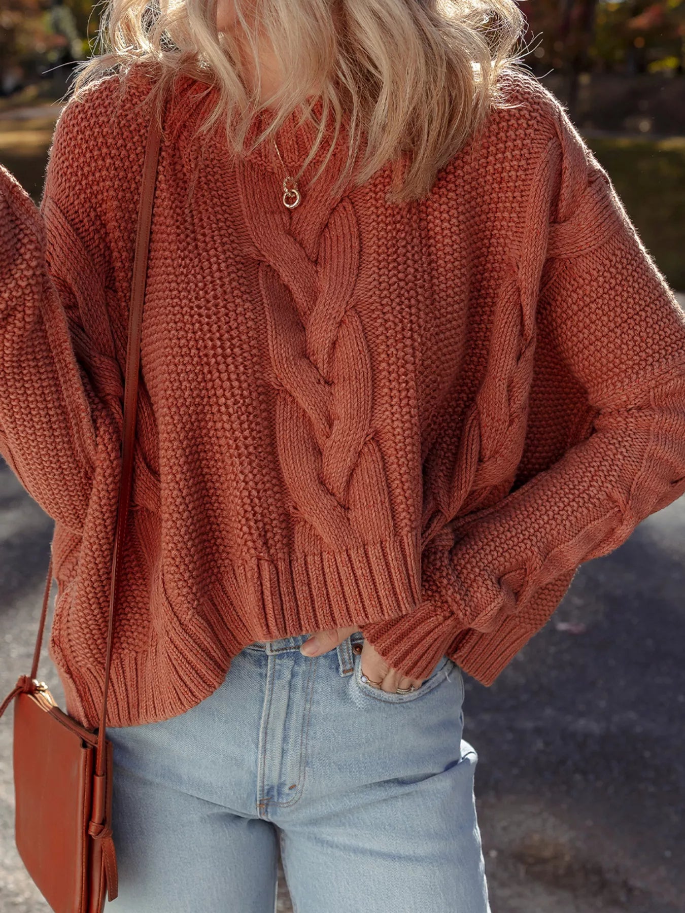 Chunky Cable-Knit Sweater