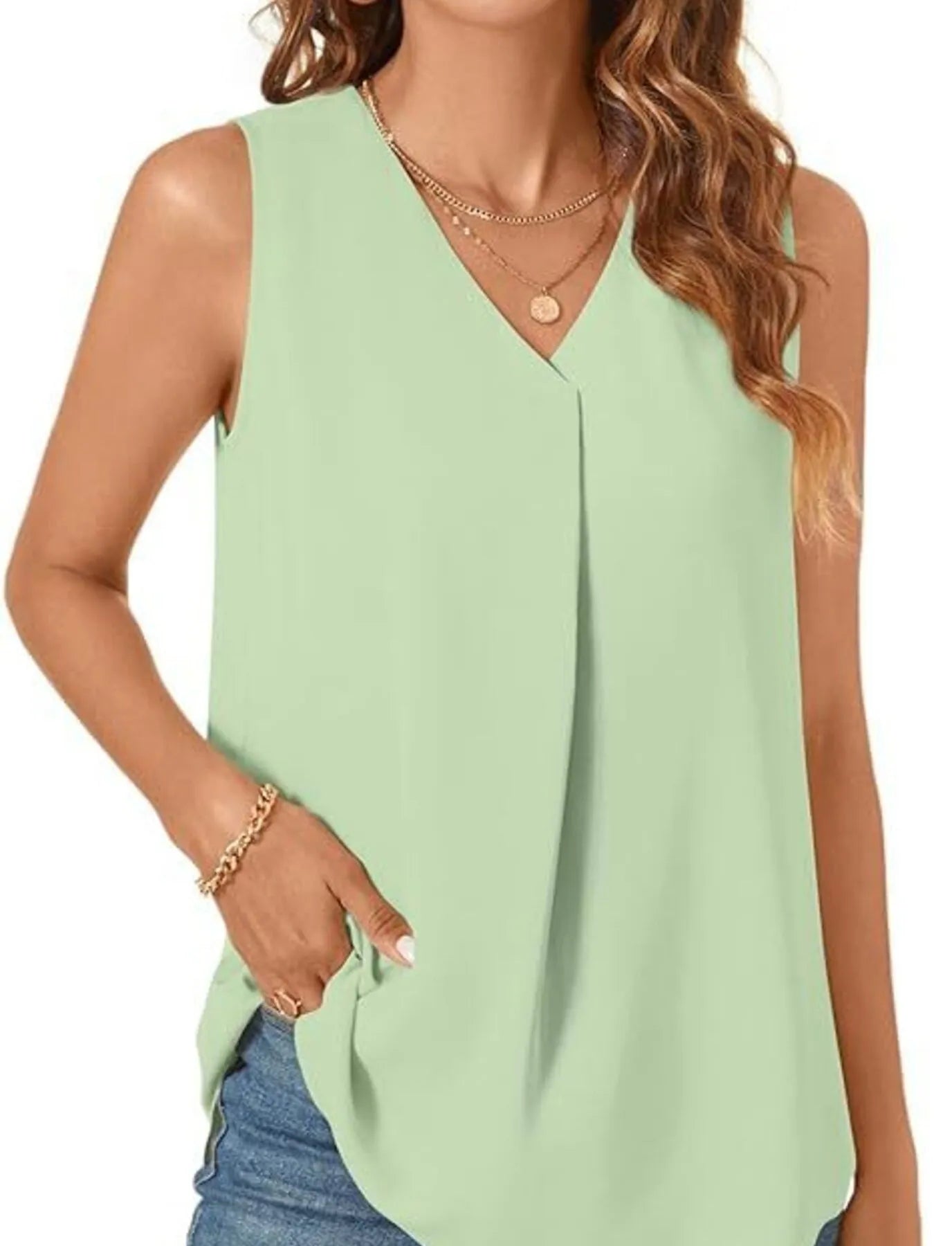 Women's V-Neck Sleeveless Tank