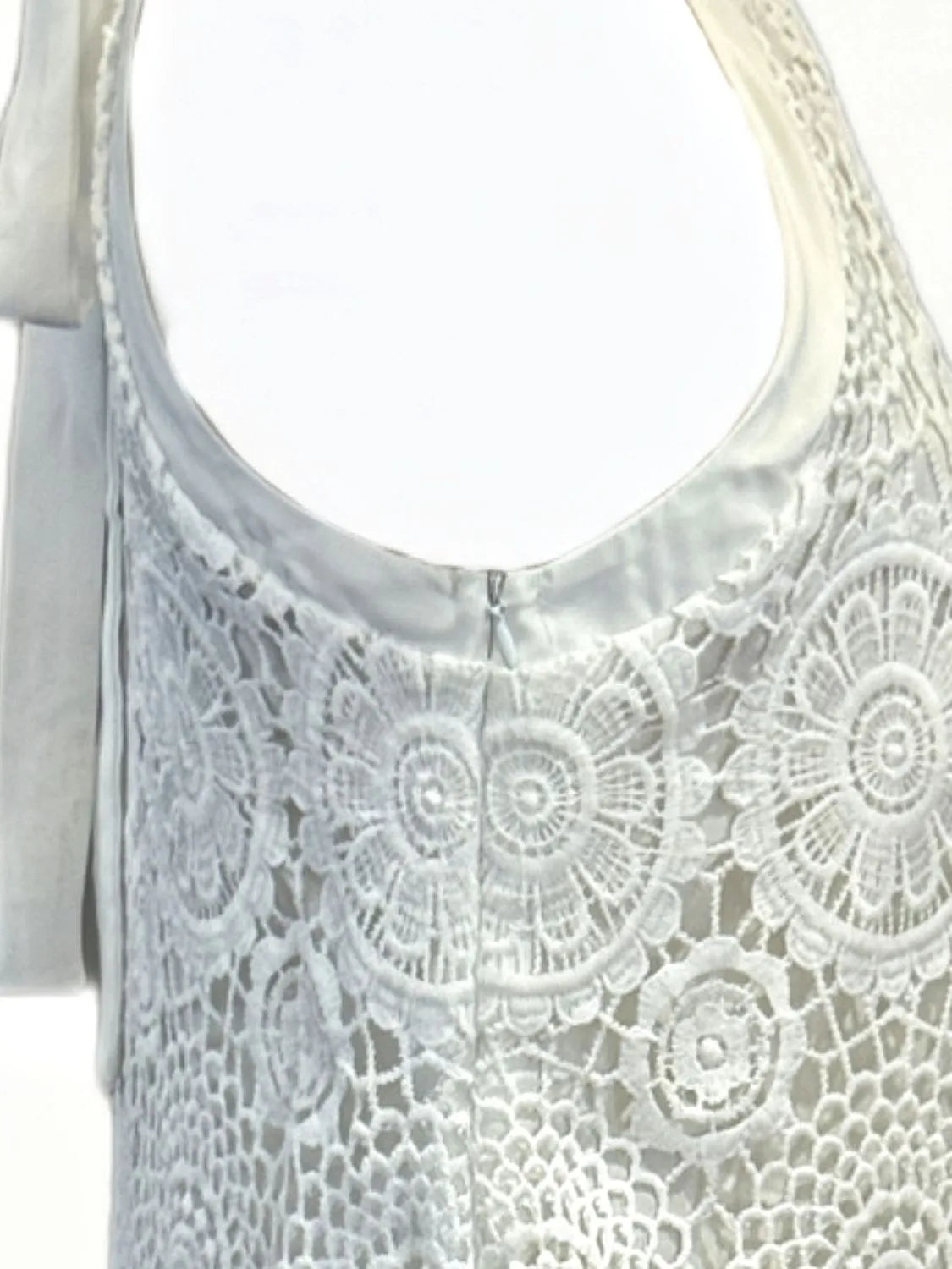 Lacy Tie-Neck Dress