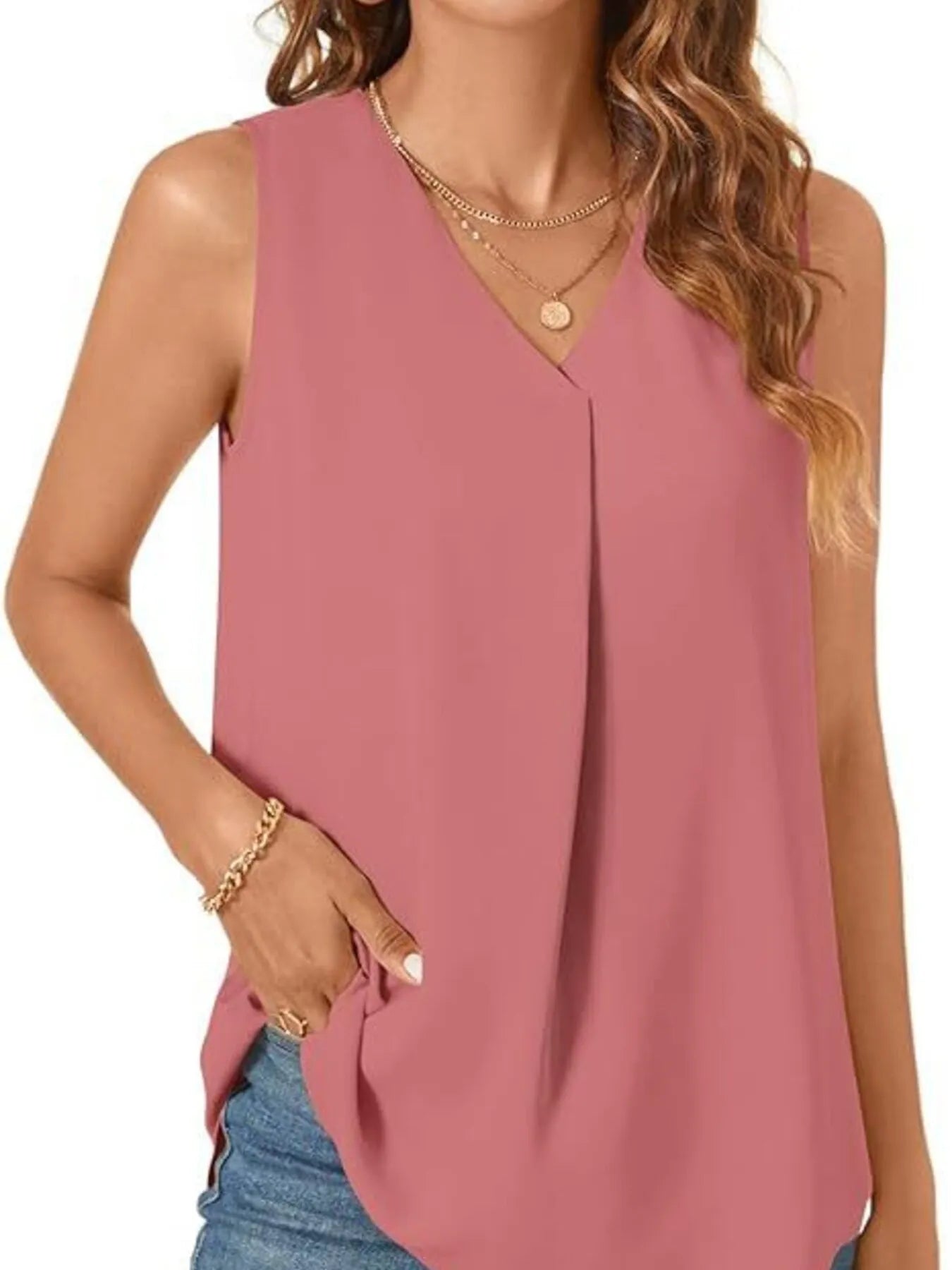 Women's V-Neck Sleeveless Tank