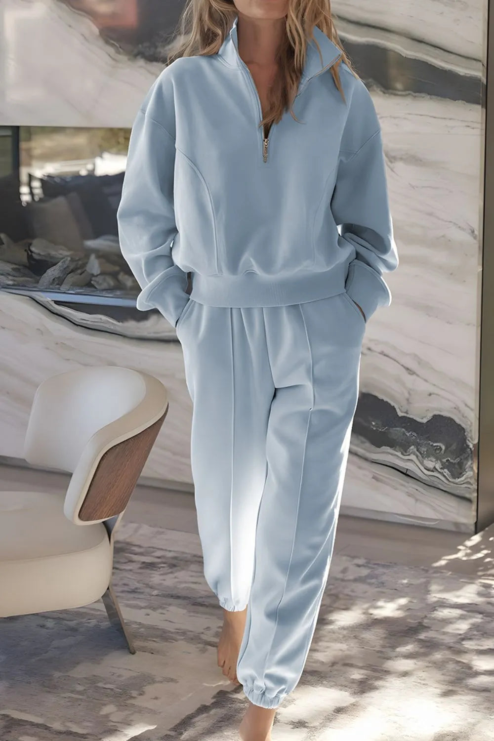 Cloud Nine Half Zip Lounge Set