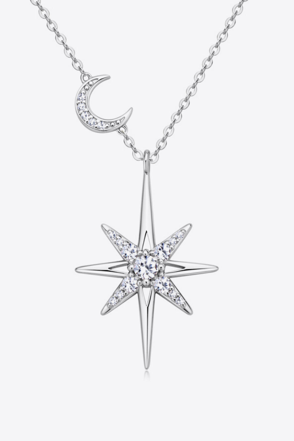 Moon and Star Necklace