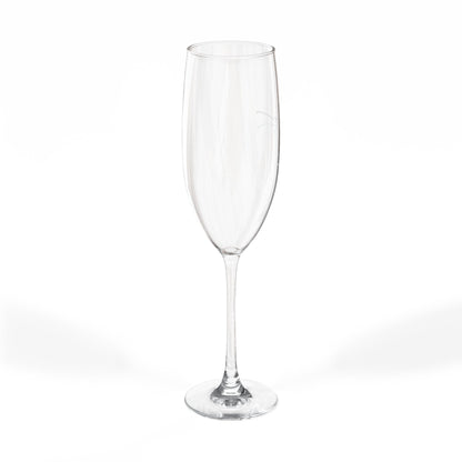 Engraved LOVE Script Champagne Glass | 8oz Champagne Flute