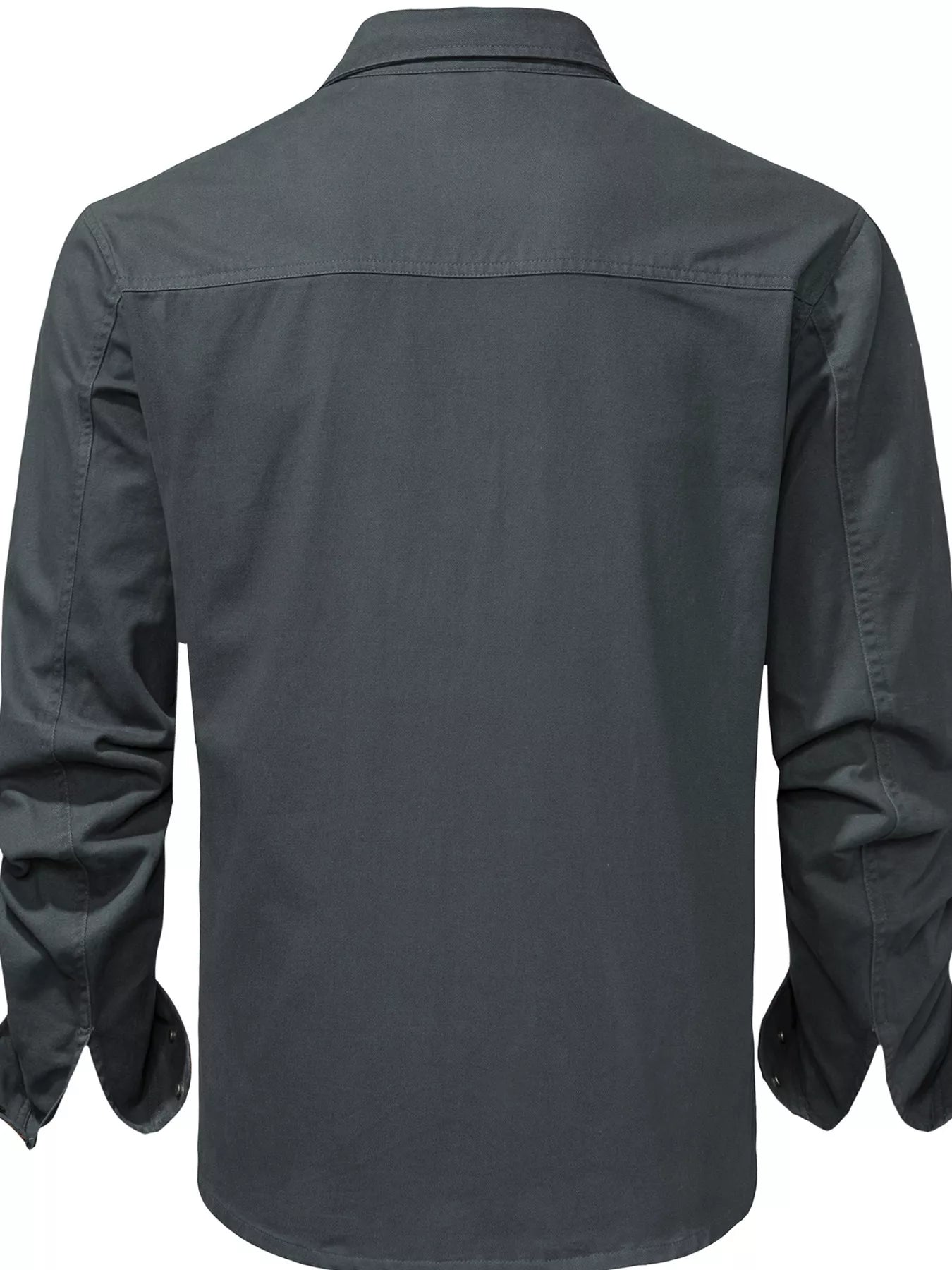 Men's Contrast Trim Button-Down Shirt