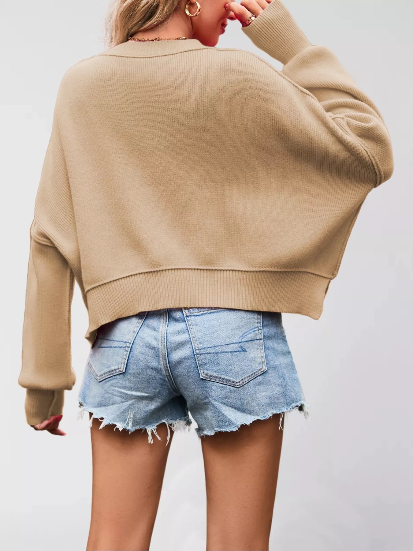 Oversized Dropped Shoulder Sweater