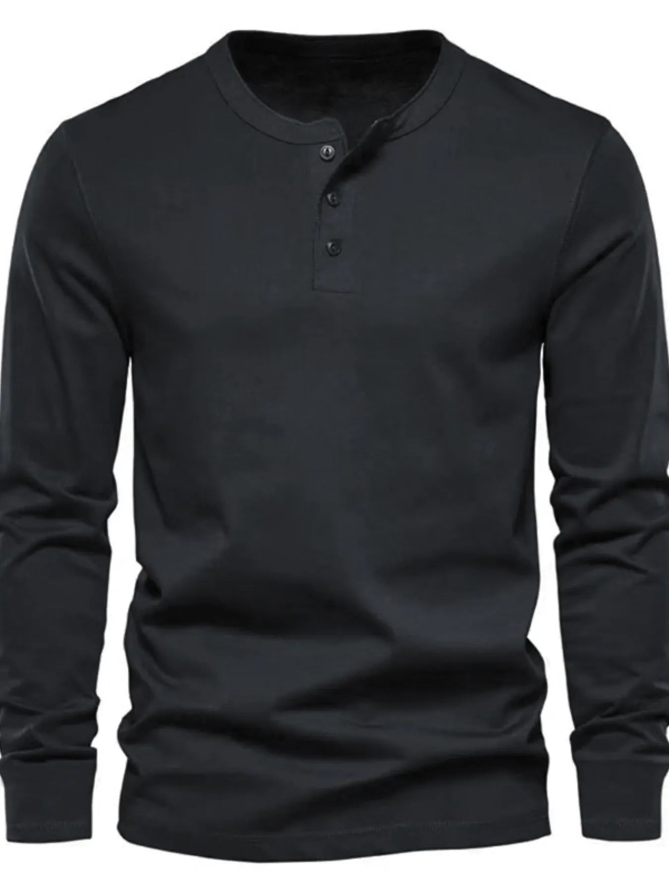 Men's Long Sleeve Henley T-Shirt