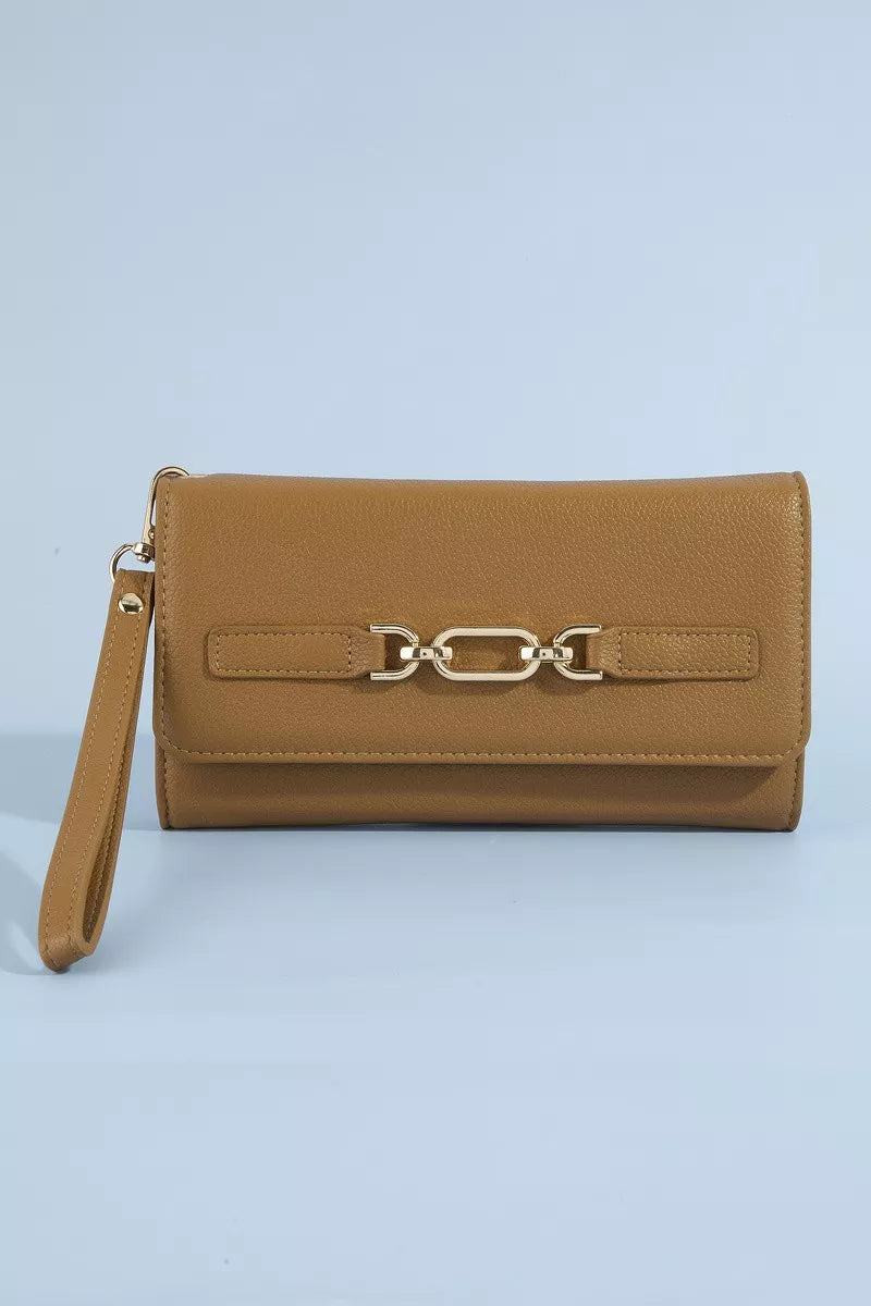 Chain Buckle Wristlet Wallet