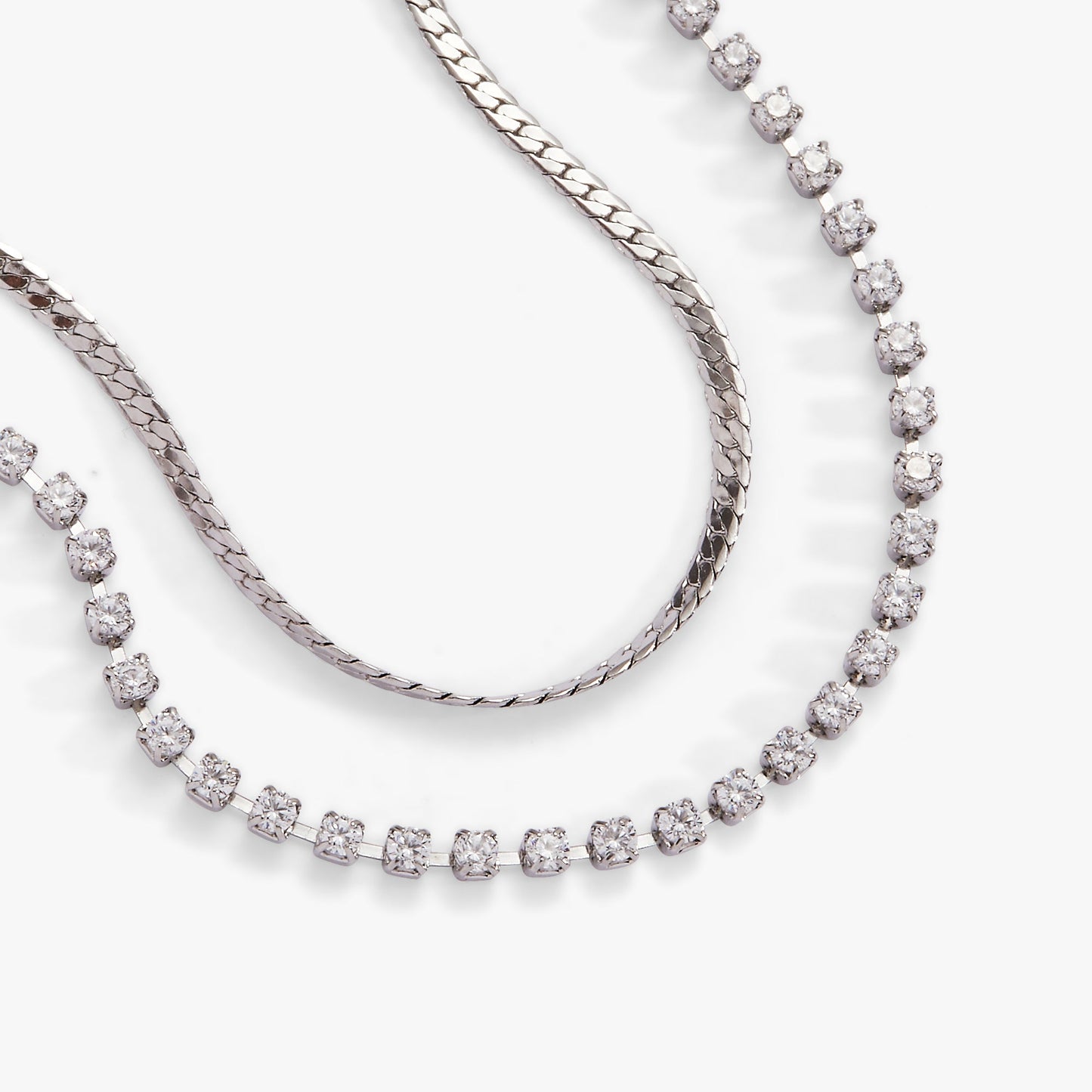 Double Strand Crystal Tennis Chain Bracelet - Alex and Ani