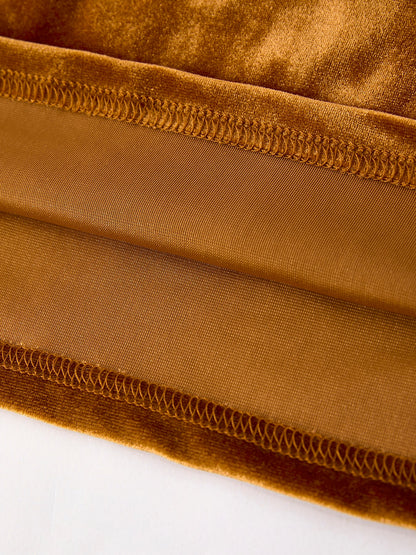 Autumn Velvet Girls Dress — Three Color Options