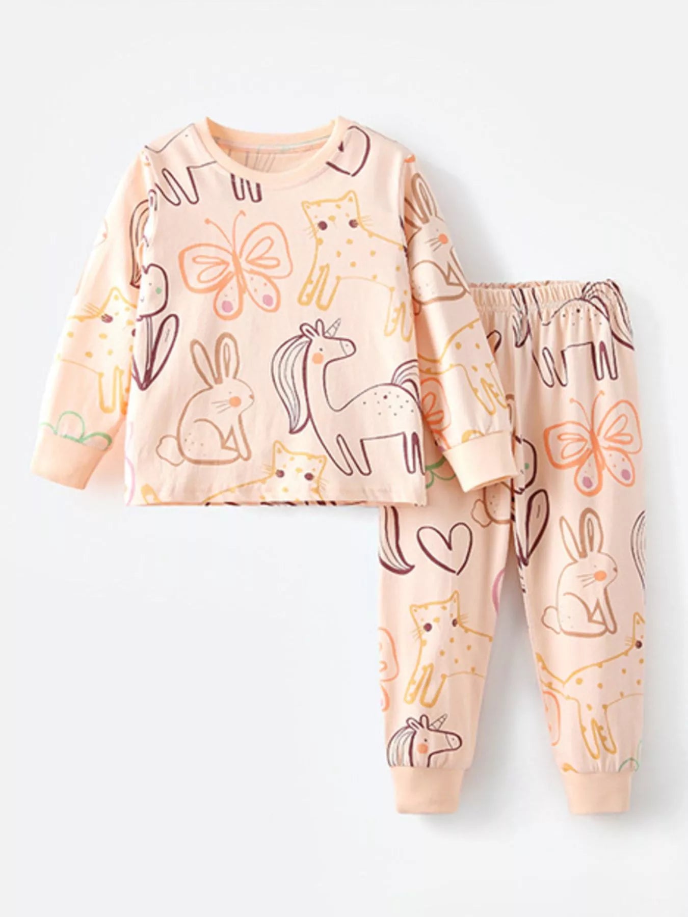 Children's Animal Print Pajama Set