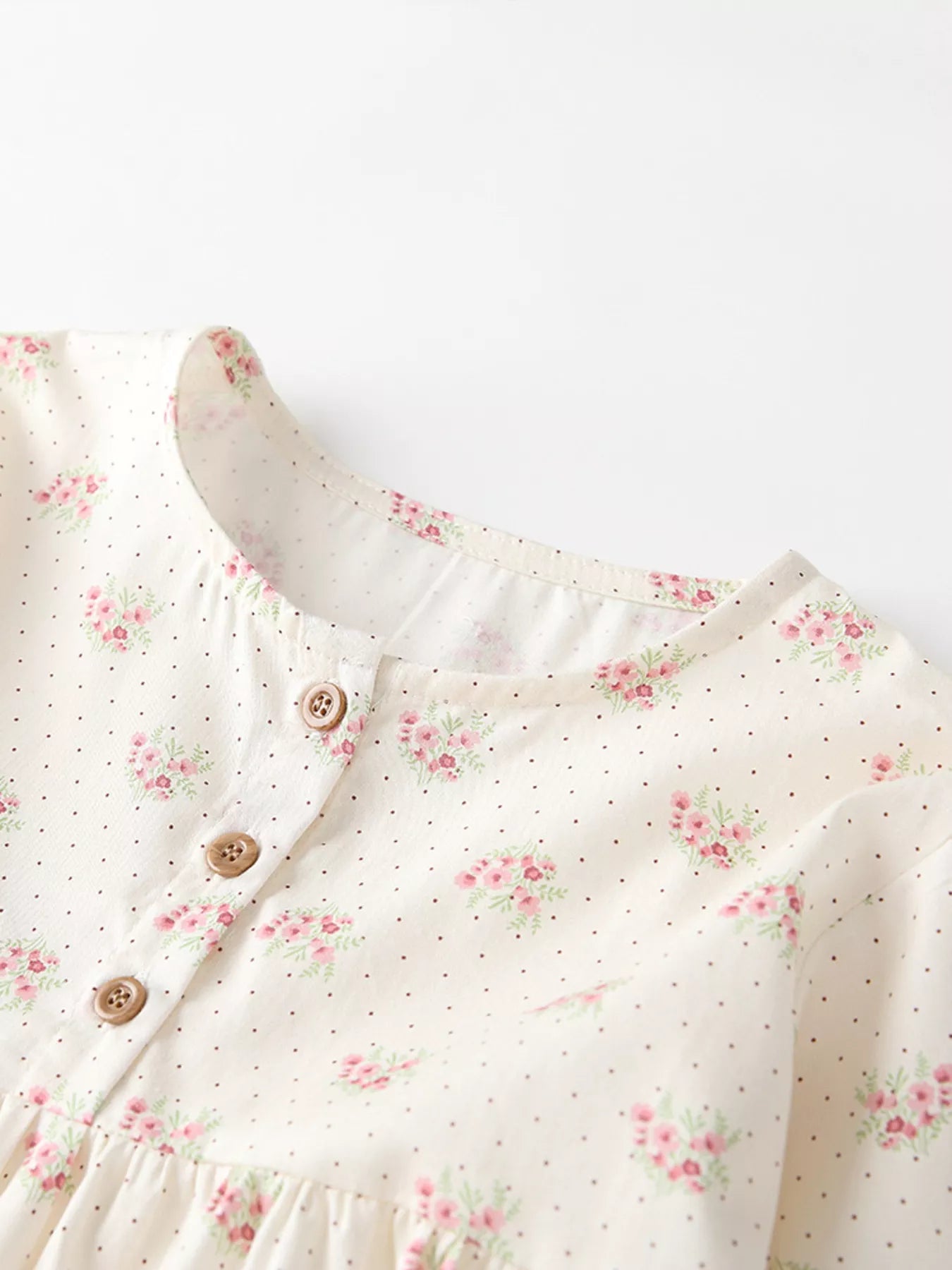 Girl's Floral Print Dress