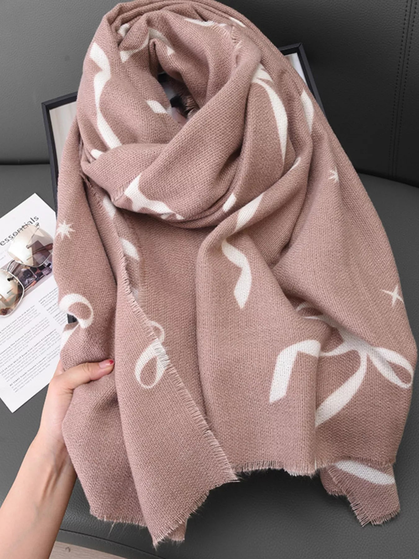 Bow Print Scarf