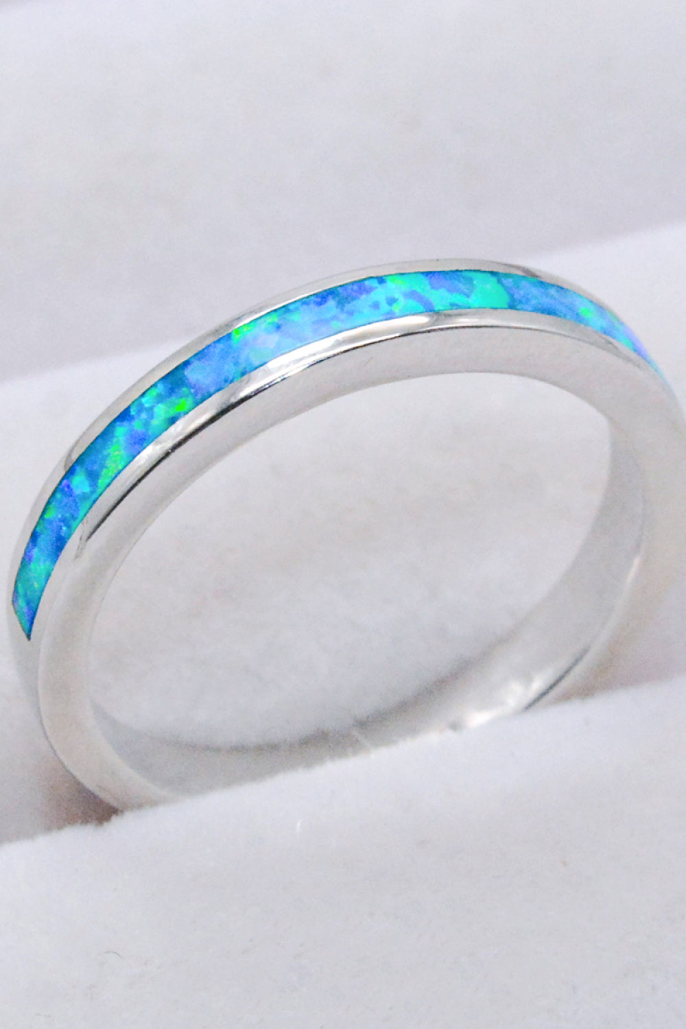 Sterling Silver Sky Blue Opal Ring