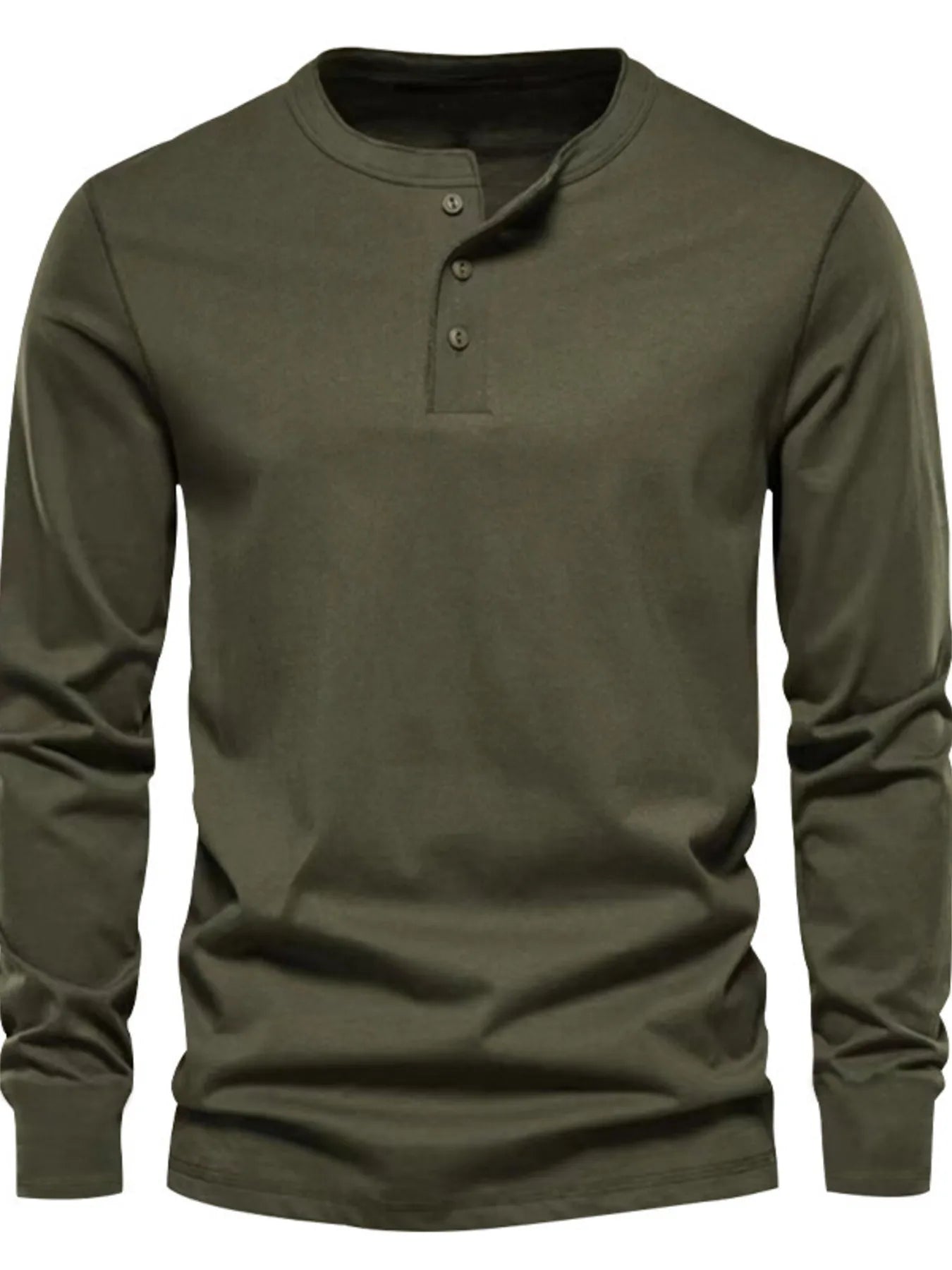 Men's Long Sleeve Henley T-Shirt