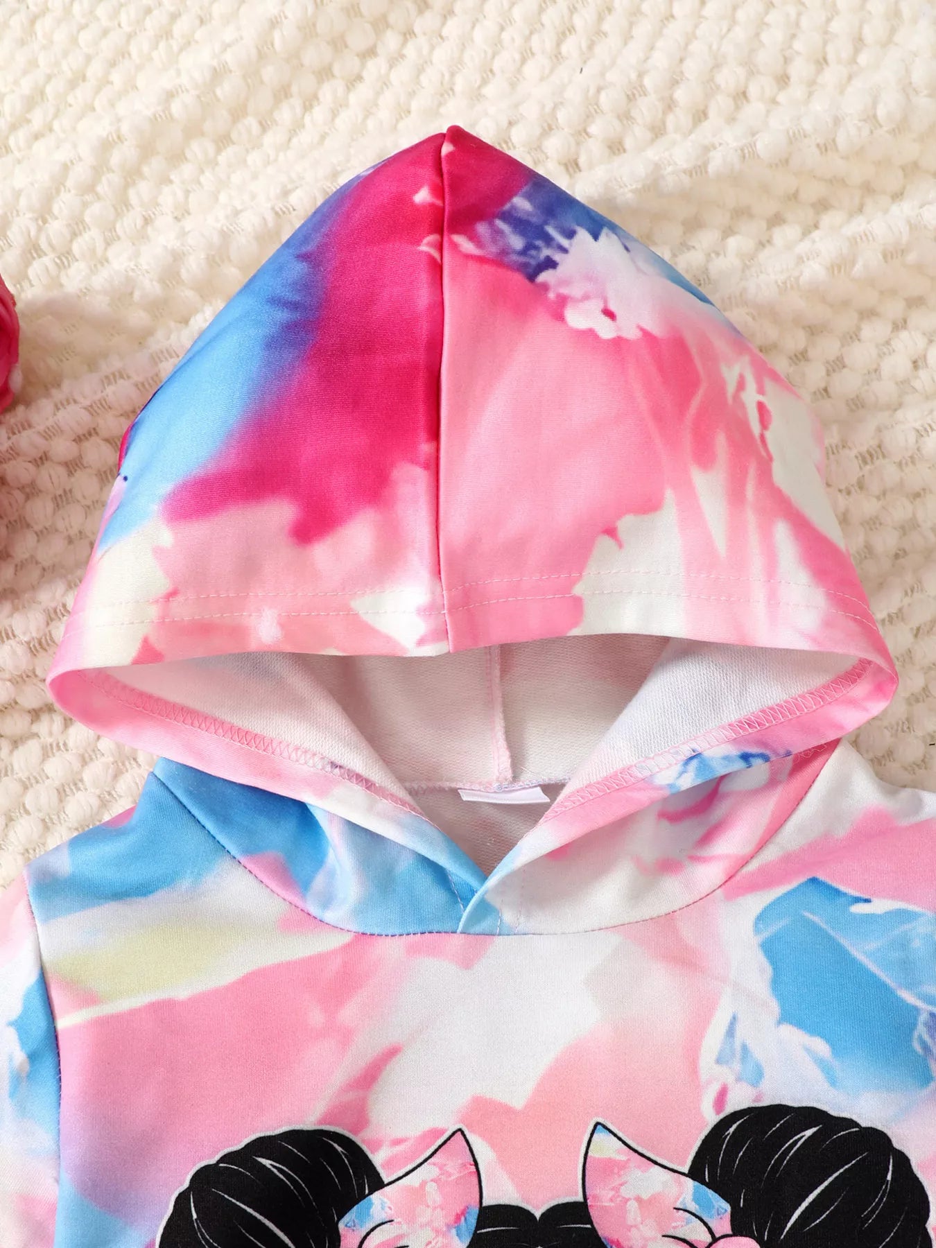 Kid Life Tie-Dye Hoodie Set - Back View