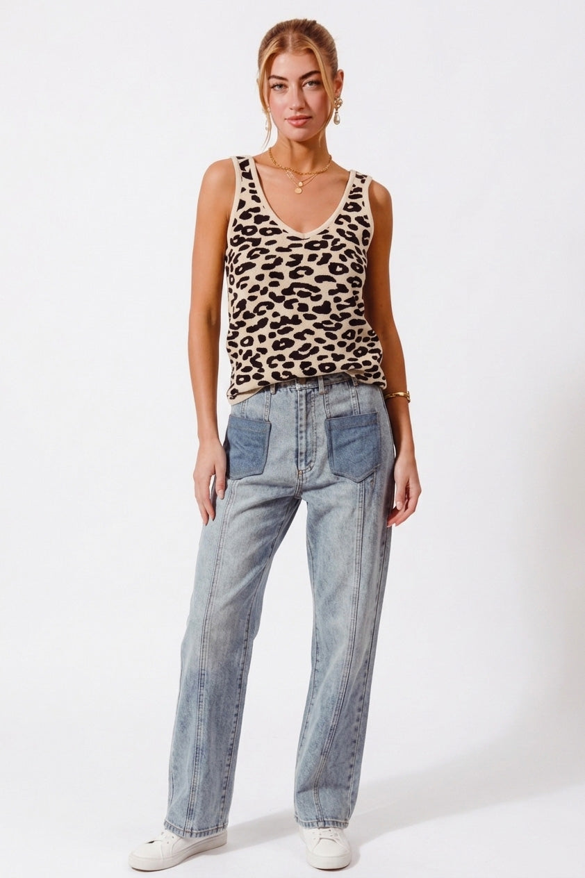 Leopard Print Tank Top
