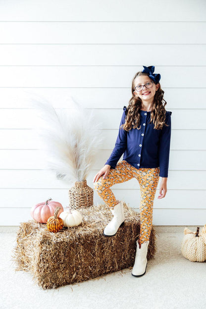 Fall Floral Leggings