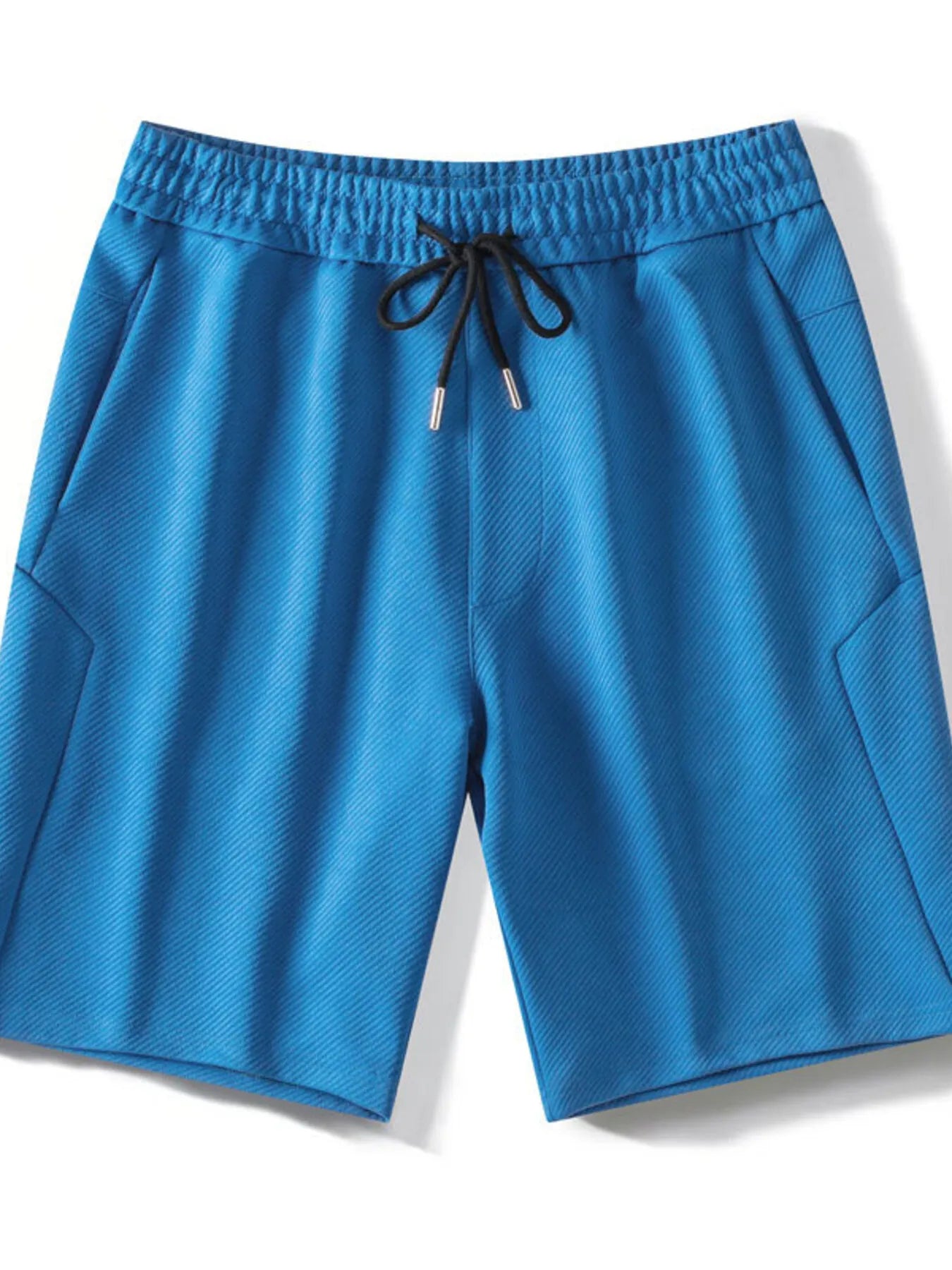 Men's Textured Jogger Shorts with Pockets