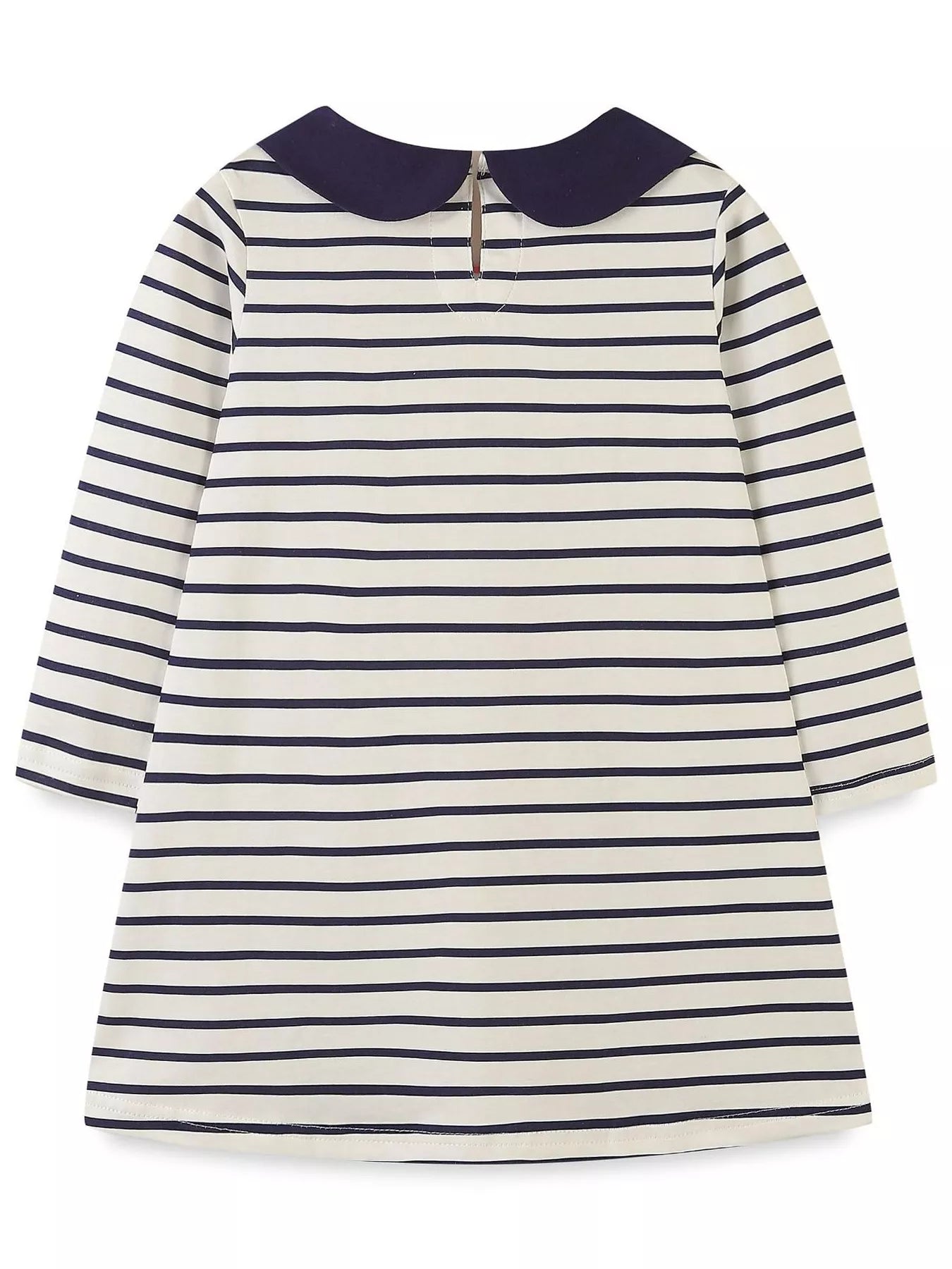 Classic Breton Dress with Embroidered Detail