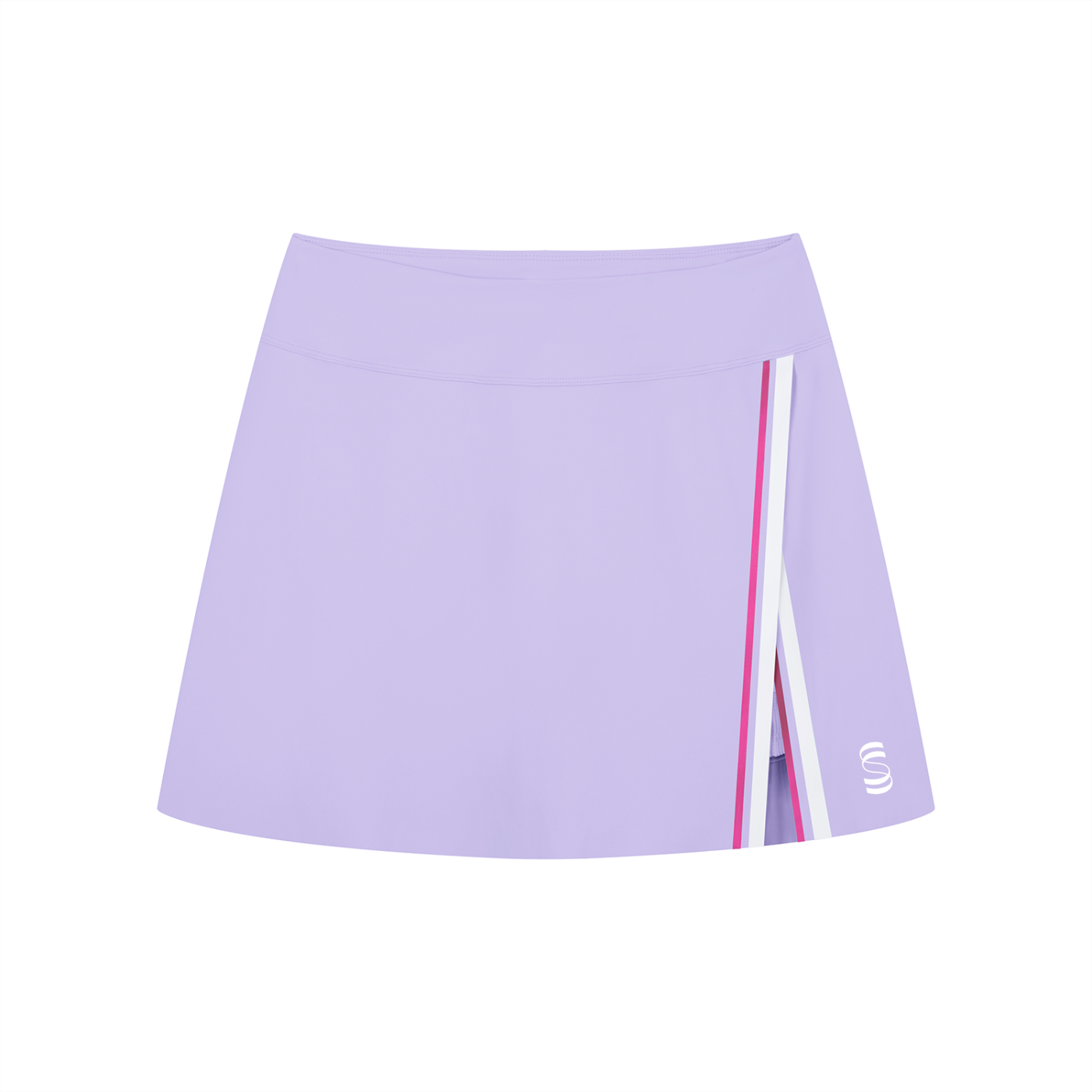 Women's A-Line Contrast Panel Slit Mini Skort