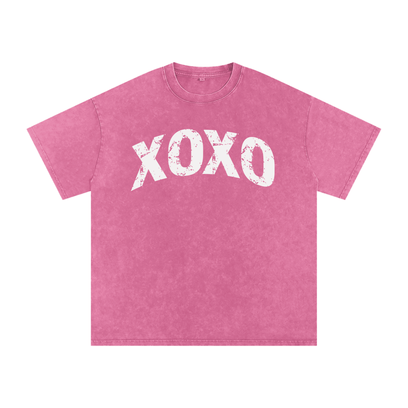 XOXO Vintage-Wash Oversized T-Shirt