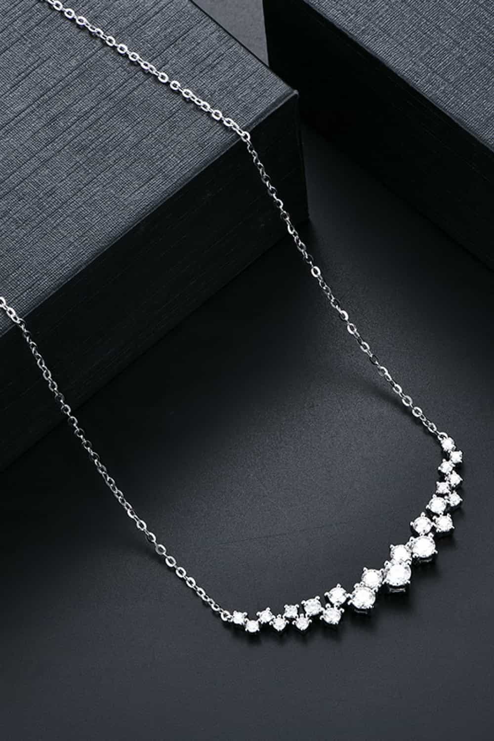 1.64 Carat Moissanite Cascade Necklace