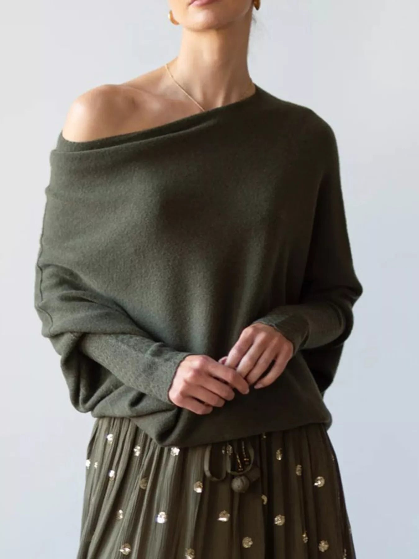 Relaxed Drape Knit Shawl