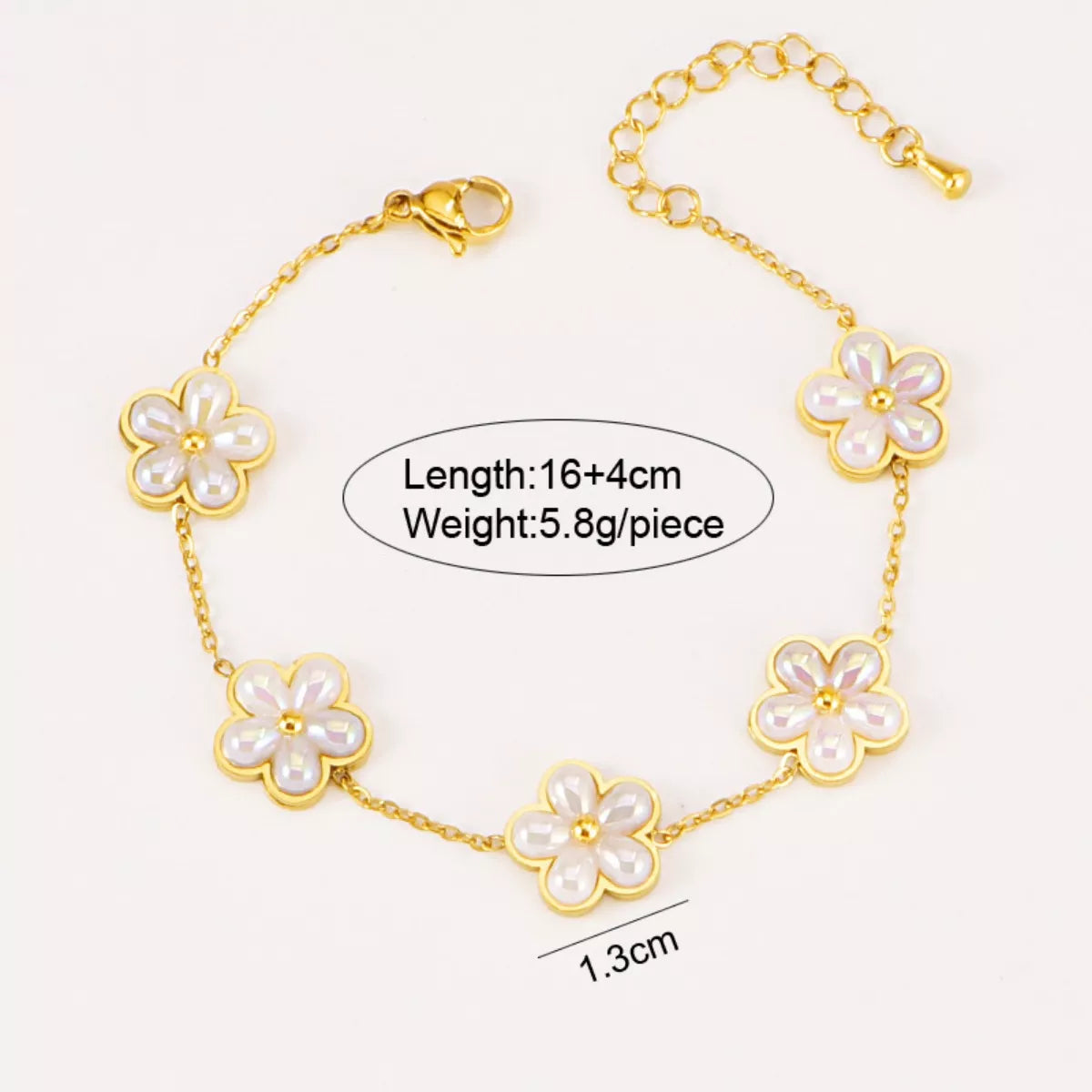 18K Gold-Plated Flower Jewelry Set