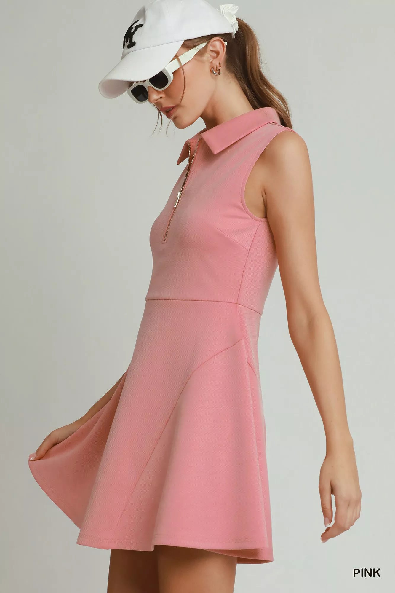 Athletic Quarter Zip Tennis Dress