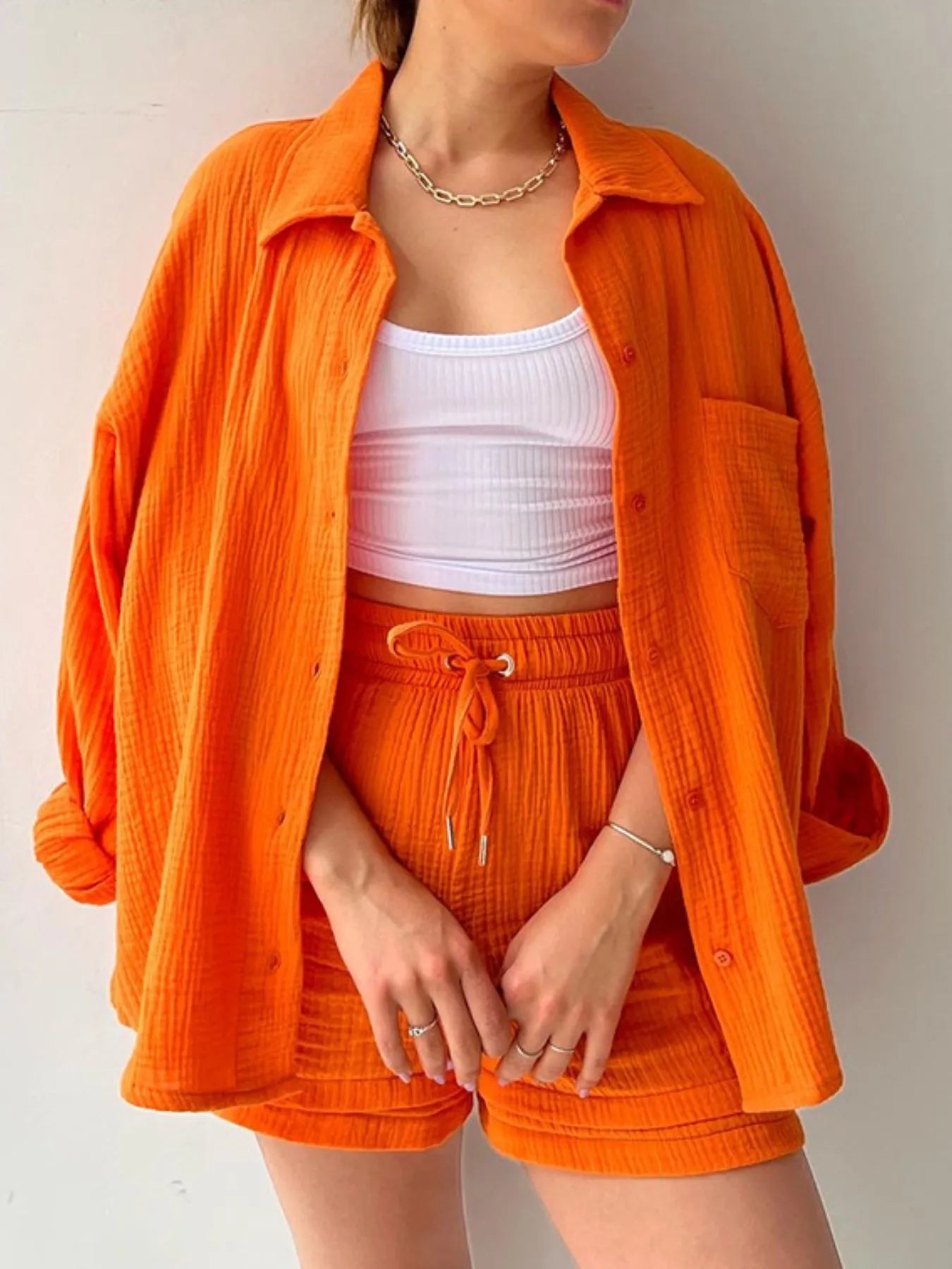 Lightweight Muslin Coordinated Set - Detail View 17