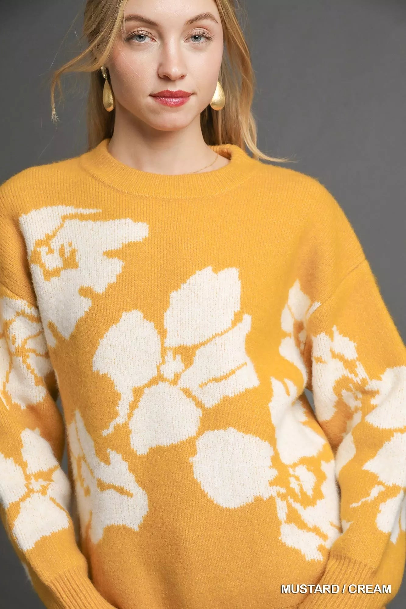 Floral Long Sleeve Sweater