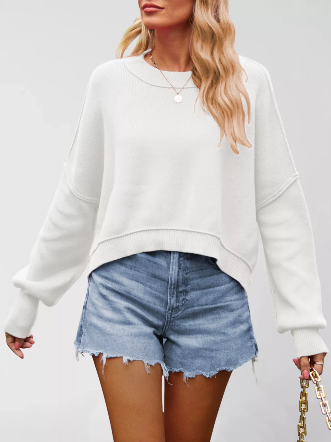 Oversized Dropped Shoulder Sweater