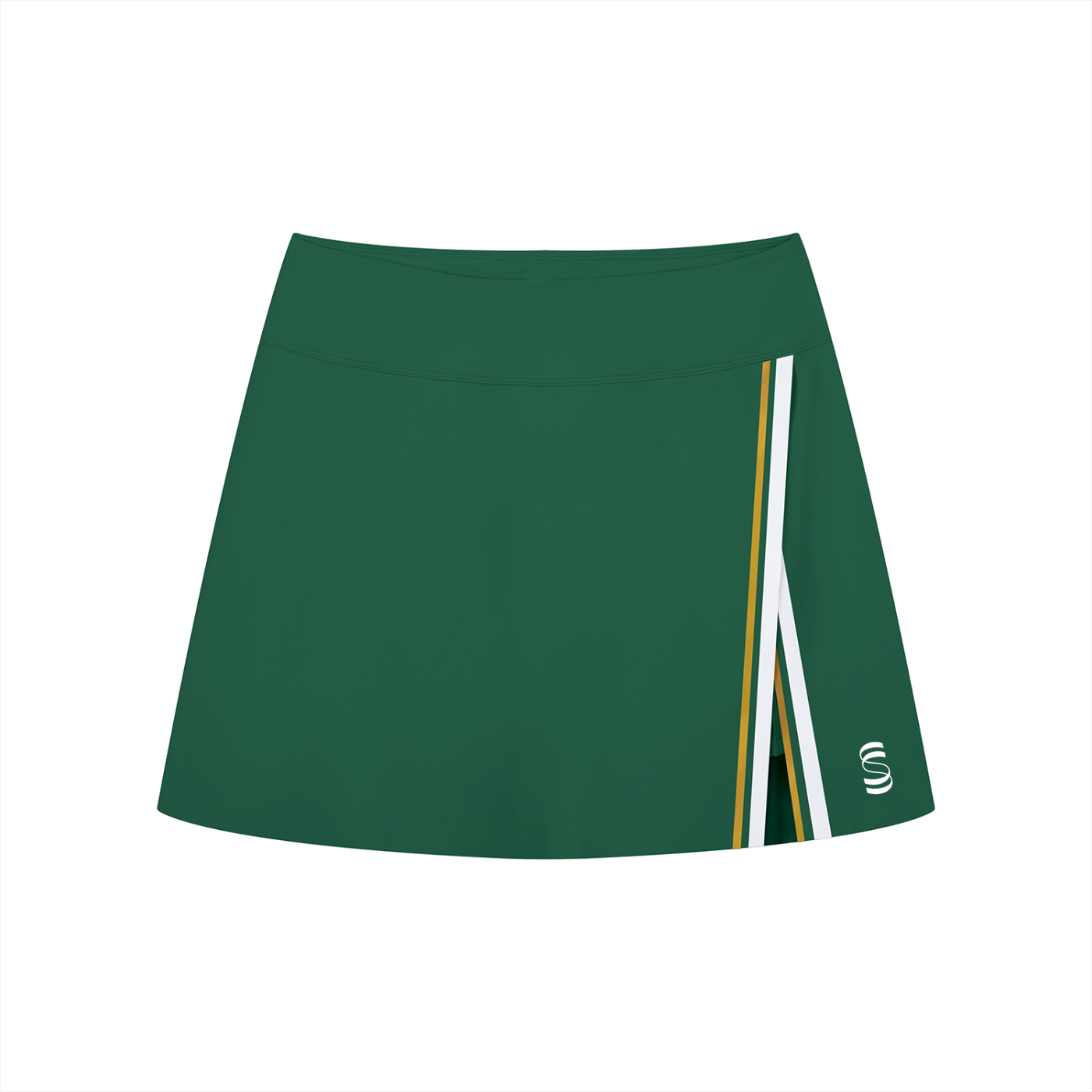 Women's A-Line Contrast Panel Slit Mini Skort