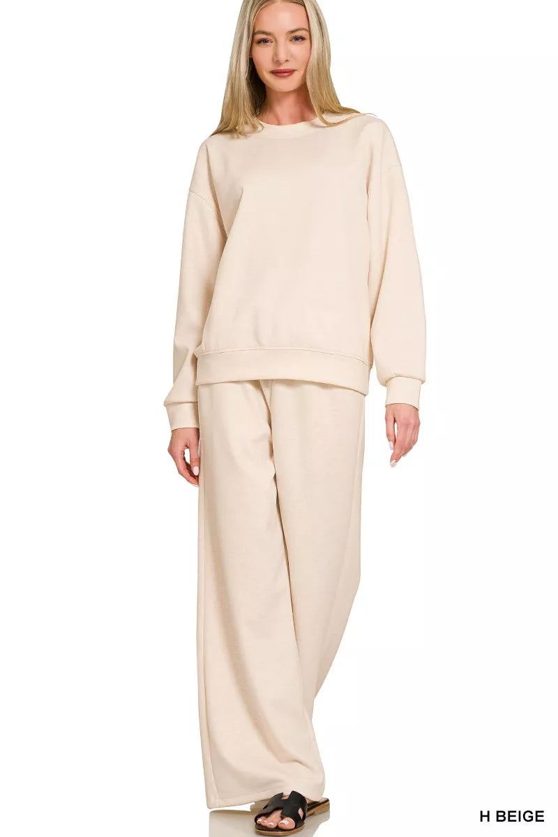 Scuba Crewneck Pullover and Pants Set - Front View