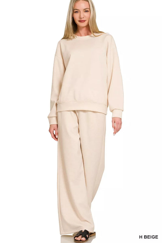 Scuba Crewneck Pullover and Pants Set - Front View
