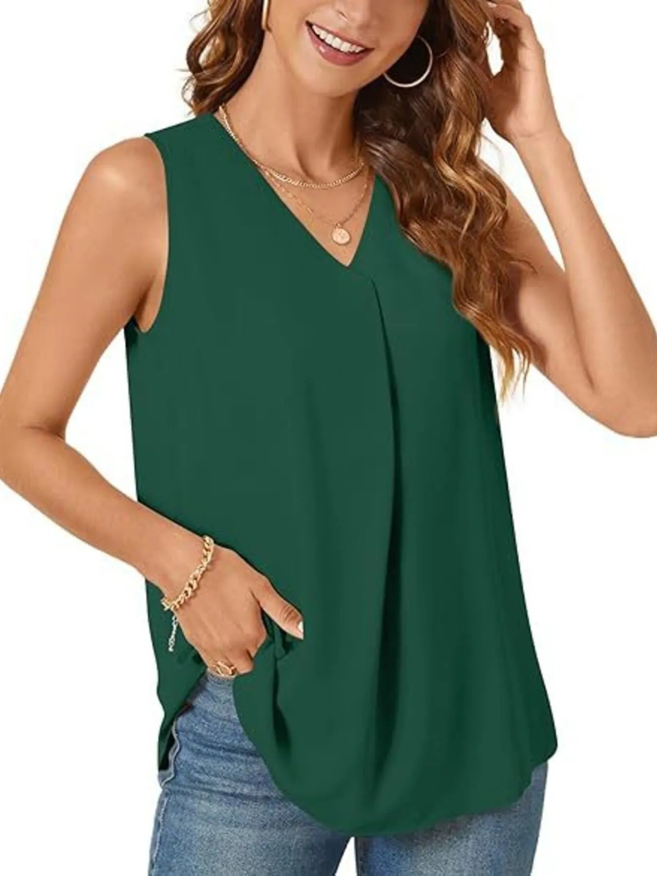 Women's V-Neck Sleeveless Tank