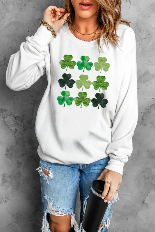 Lucky Clover Sweatshirt - Back View