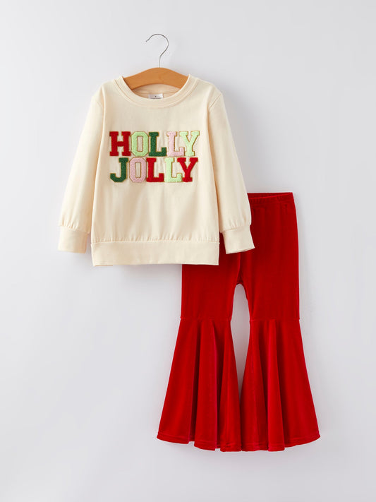 HOLLY JOLLY Top + Pants Set