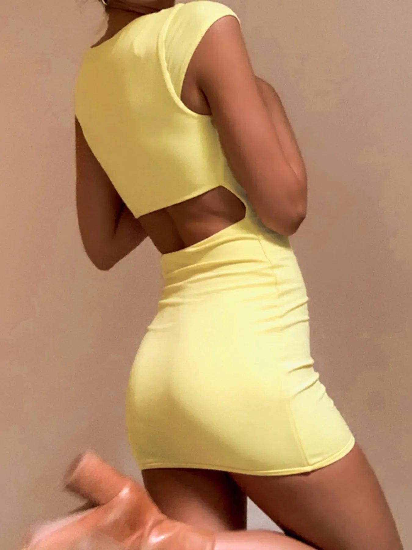 Bodycon Square Neck Mini Dress