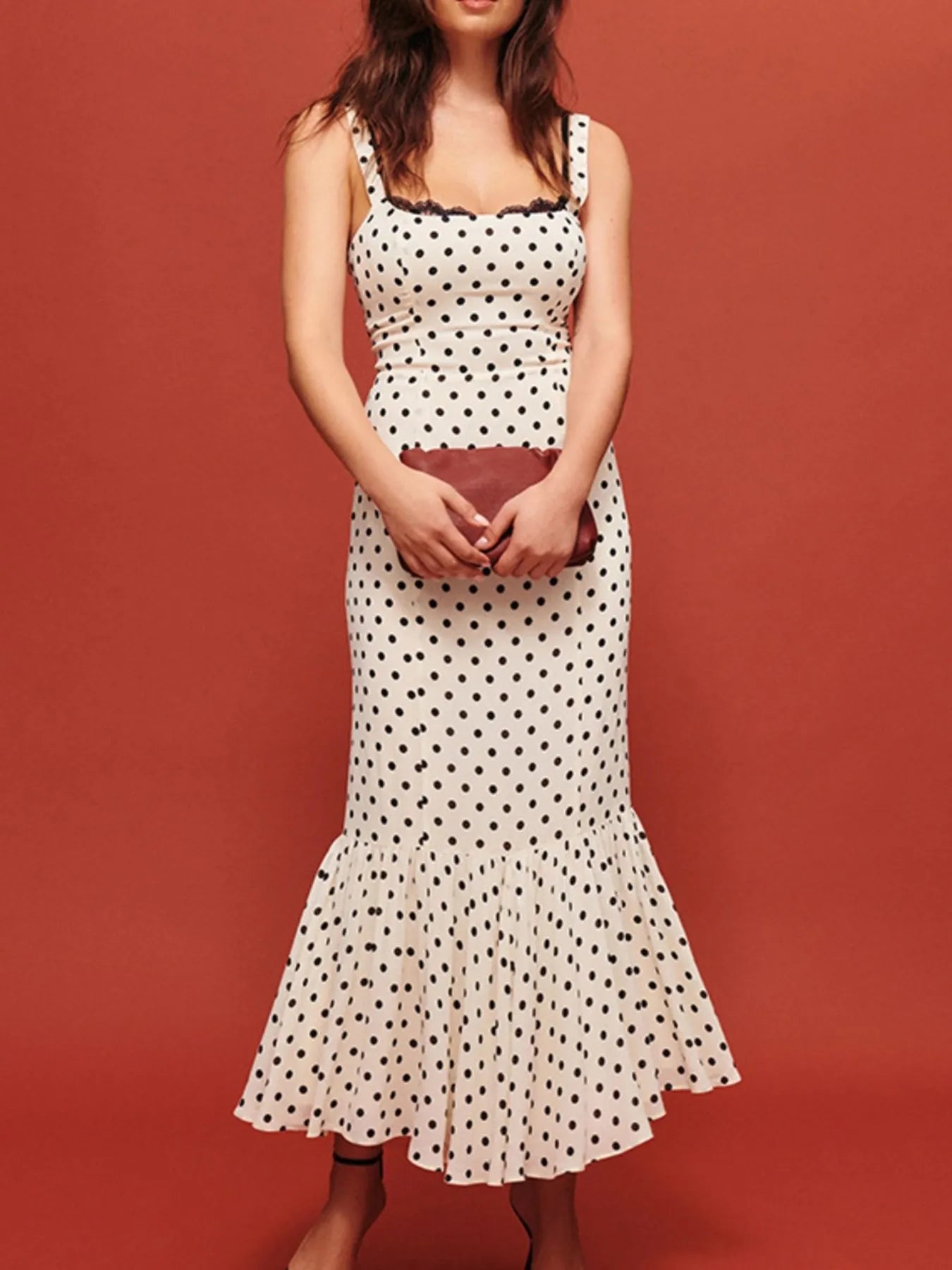 Polka Dot Sweetheart Maxi Dress