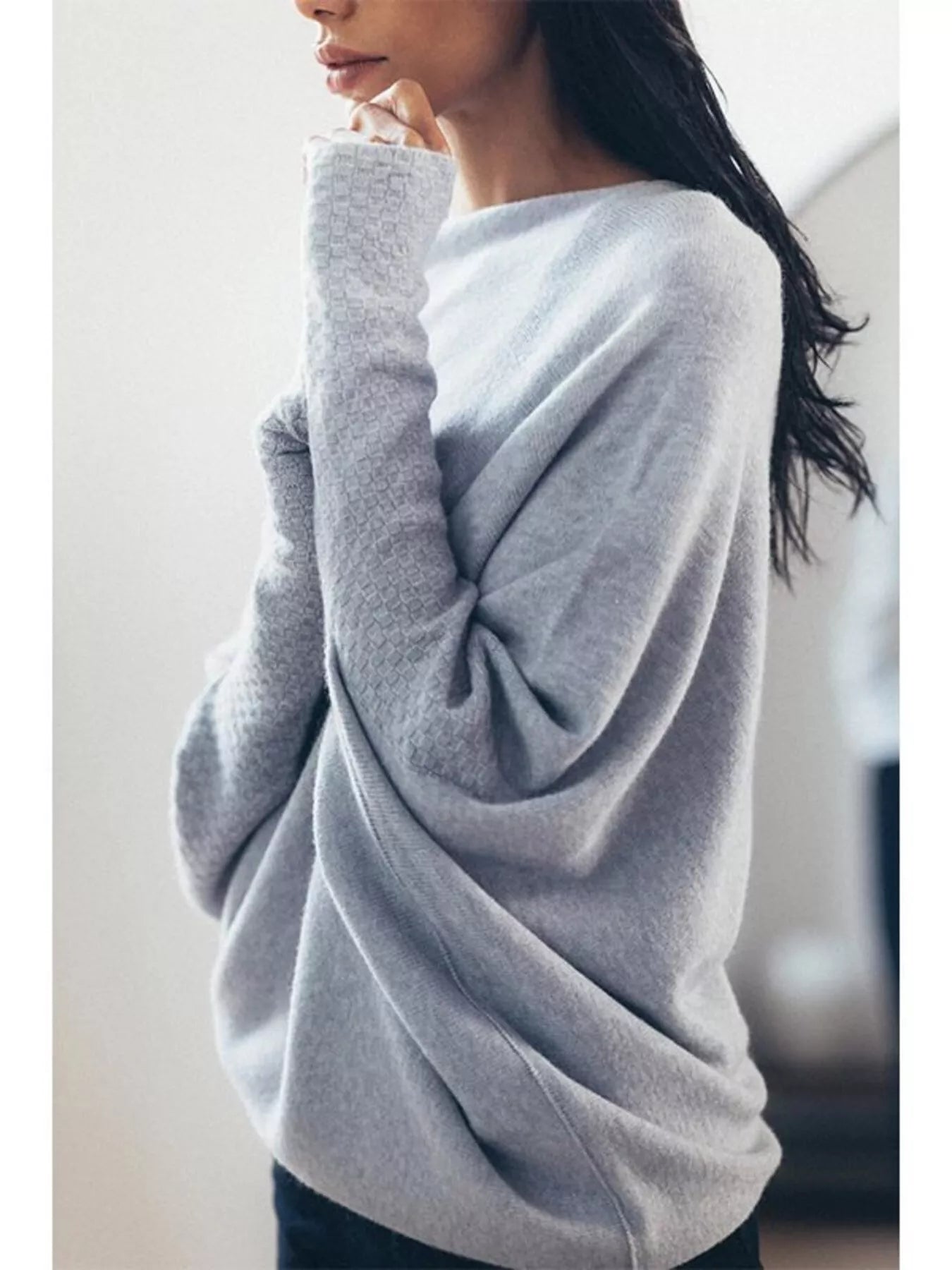 Relaxed Drape Knit Shawl