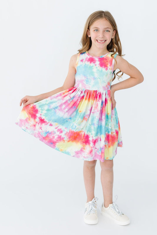 Tie Dye Tank Twirl Dress