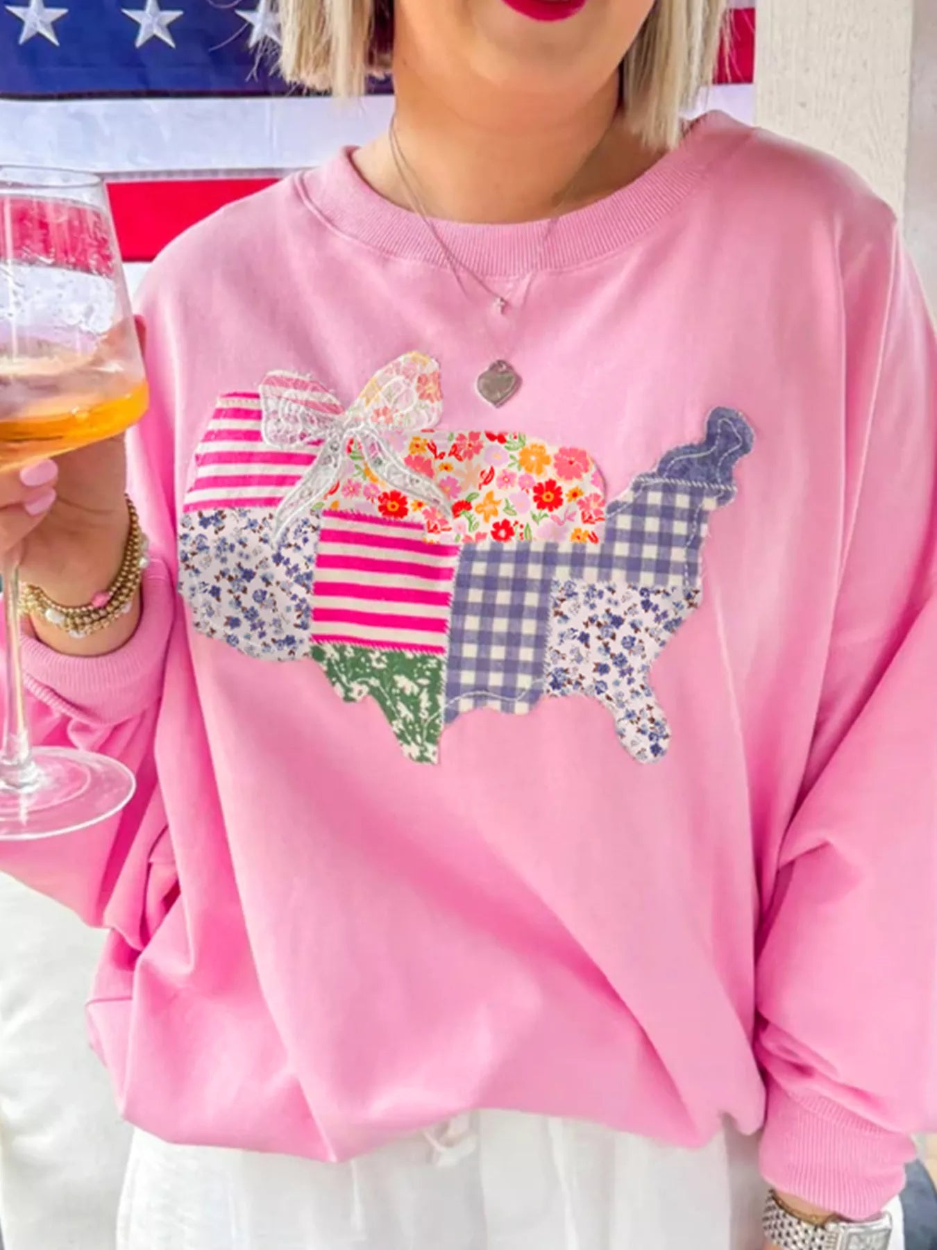 USA Patchwork Sweatshirt