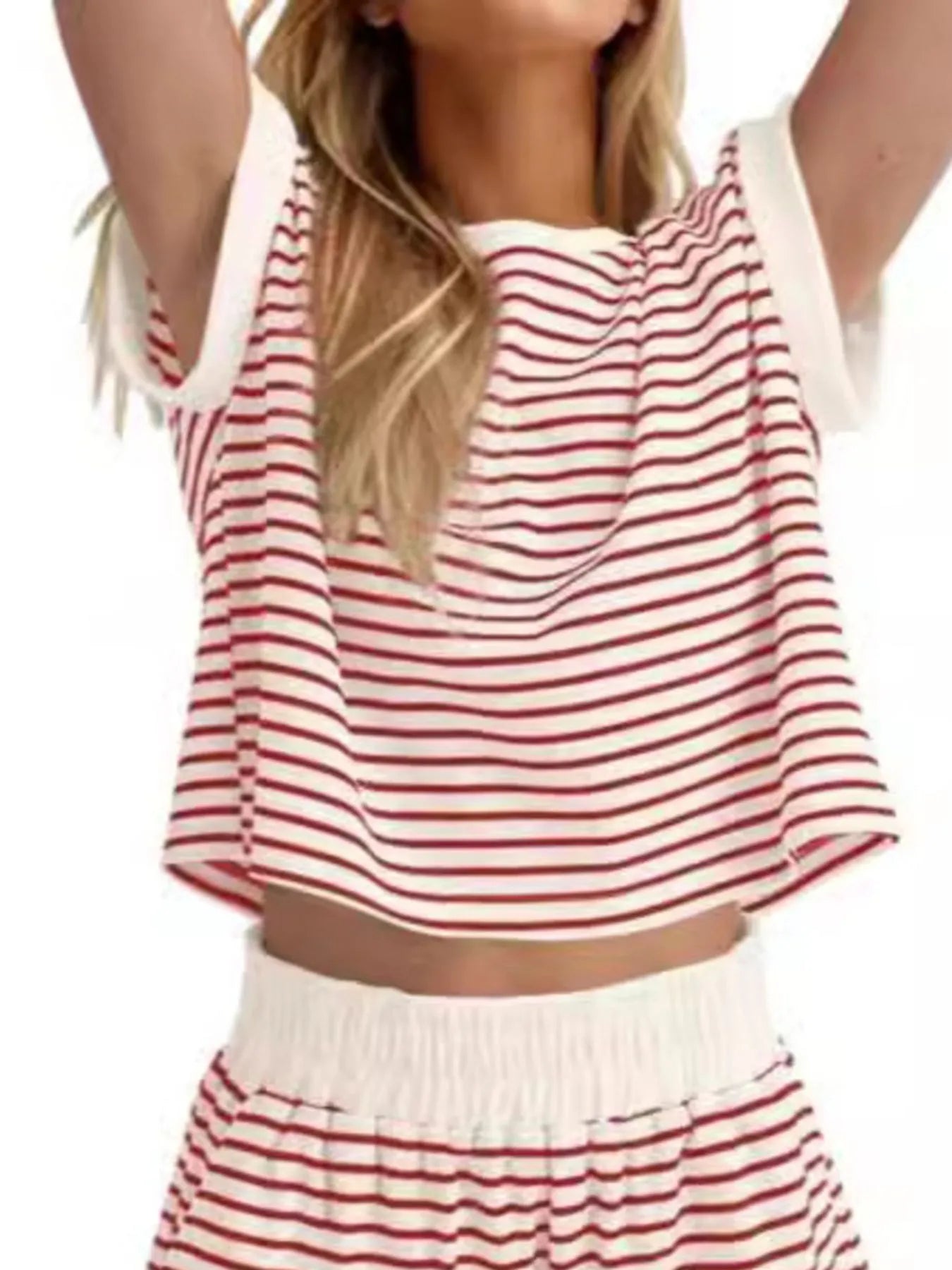 So Striped T-Shirt and Shorts Set