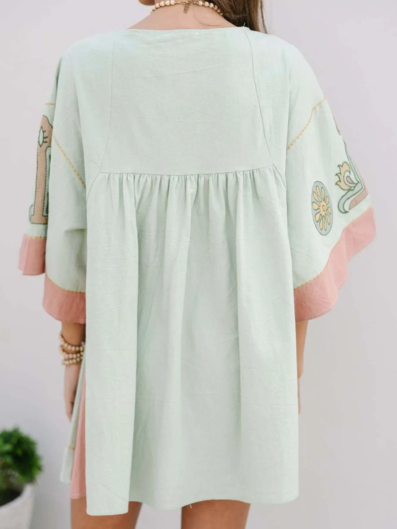Boho Kimono Mini Dress