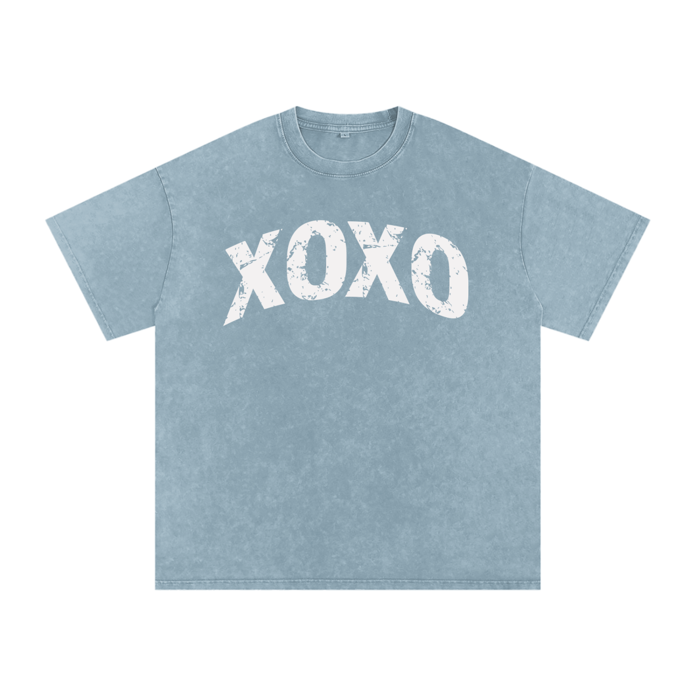 XOXO Vintage-Wash Oversized T-Shirt