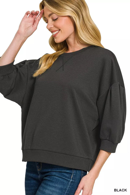 Scuba Dolman Sleeve Sweatshirt - Front View