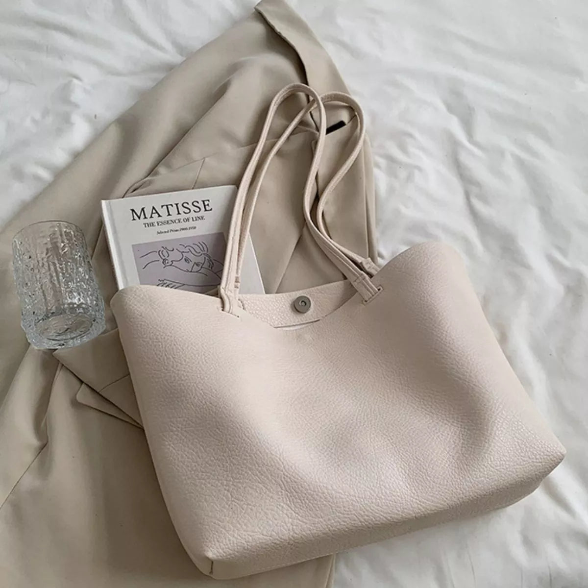 Vegan Leather Tote Bag